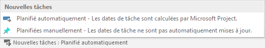 Planification automatique par défaut
